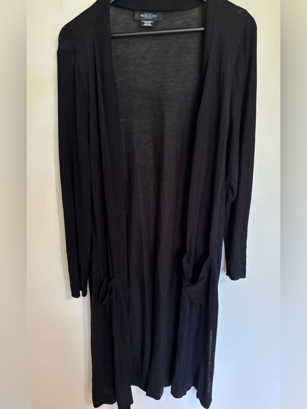 Plus Size Open-Front Longline Duster Cardigan
